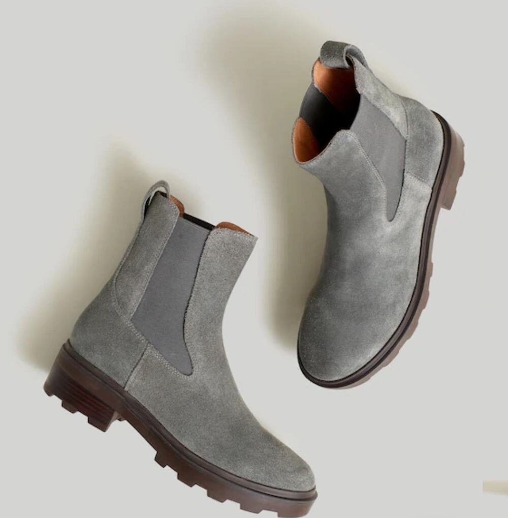 Madewell Wyckoff Smoked Graphite Chelsea Lugsole Boot Sz 10 NWOB Classic Preppy